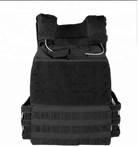 Tactical black vest plate carrier