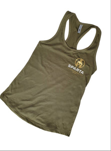 Army Green Classic Ladies Racer Back Vest Top