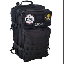 Load image into Gallery viewer, 45 litre black tactical backpack